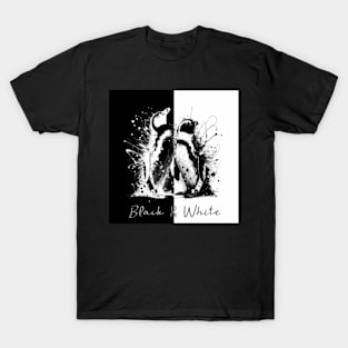 Black White Penguins T-Shirt